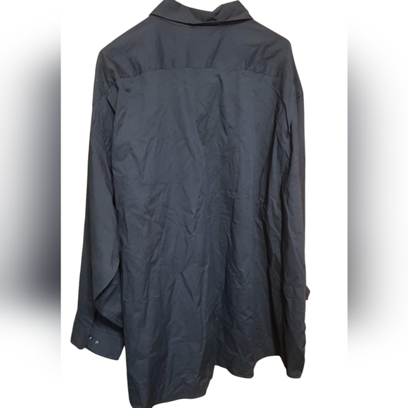 King Size Black Button Down Shirt - Picture 3 of 3
